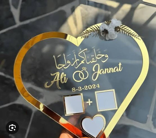 Nikah Heart Frame